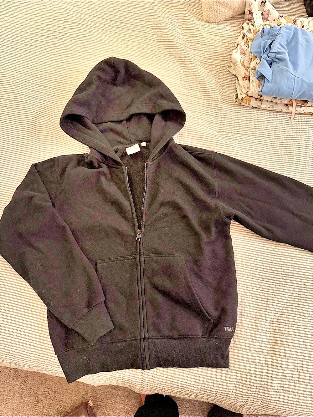 Aritzia TNA Cozy Fleece Perfect Zip Hoodie XS